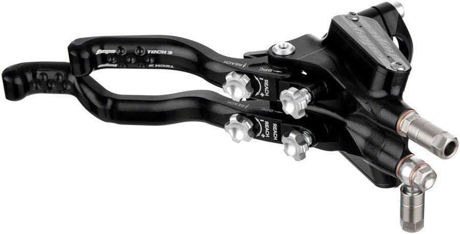 Hope Tech 3 E4 Duo Disc Brake Lever - Right Hand Front Rear Hydraulic Post Mount BLK