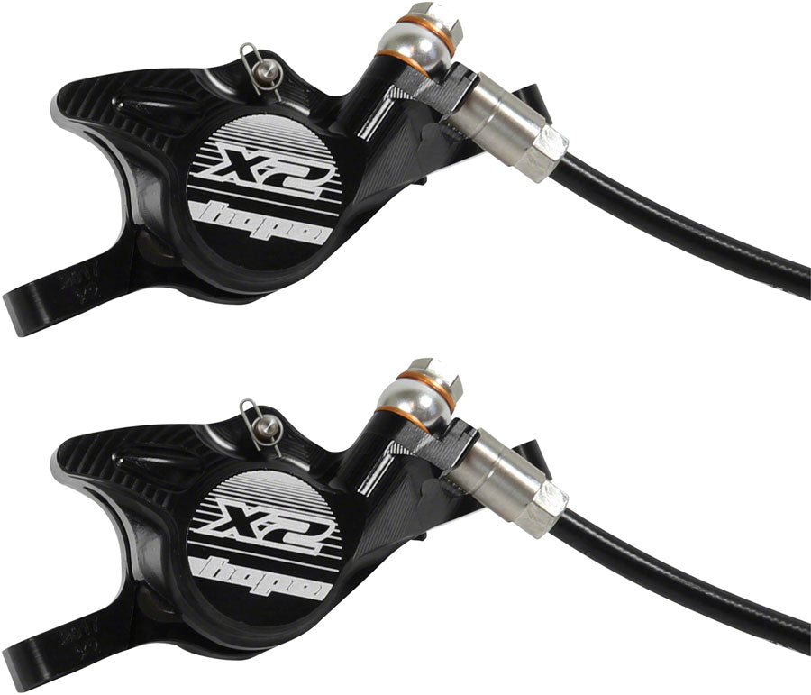 Hope Tech 3 X2 Duo Disc Brake Lever - Right Hand Front Rear Hydraulic Post Mount BLK