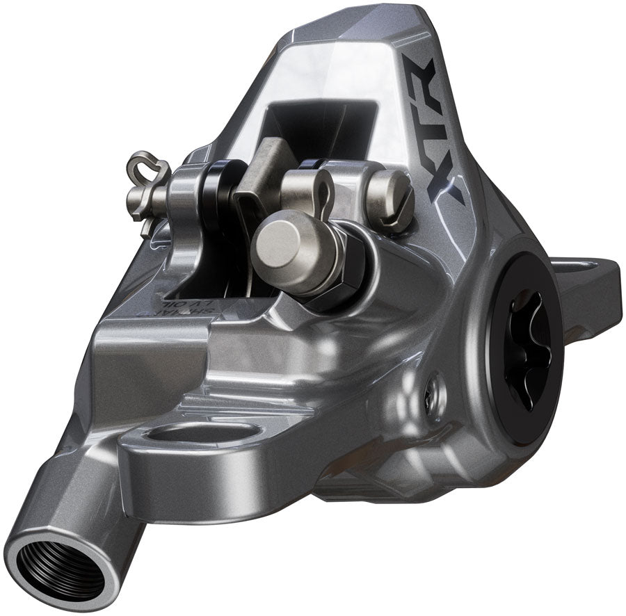 Shimano XTR BR-M9200 Disc Brake BL-M9220 Lever - Left/Front Post Mount 2-Piston Caliper SM-BH90-SS Hose Metal Pads Gray