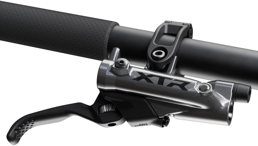 Shimano XTR BR-M9200 Disc Brake BL-M9220 Lever - Right/Rear Post Mount 2-Piston Caliper SM-BH90-SS Hose Metal Pads Gray