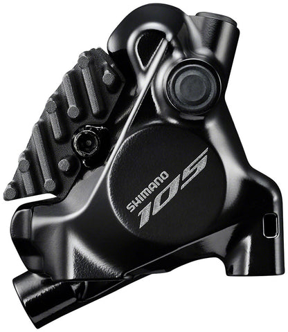 Shimano 105 BR-R7170 Road Hydraulic Disc Brake Caliper - Rear Front Front use requires adapter-Sold separately Flat Mount Resin Pad