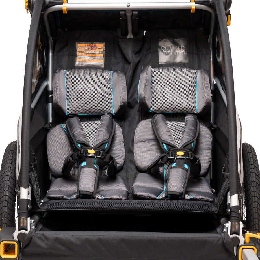 Burley DLite X Child Trailer - Double Aqua