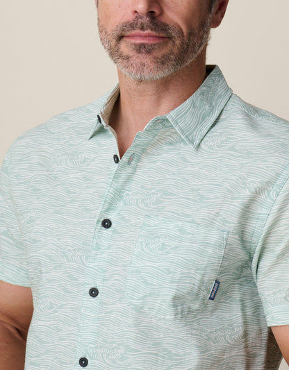 ROLL TIDES - FERN GREEN 7-SEAS™ BUTTON UP