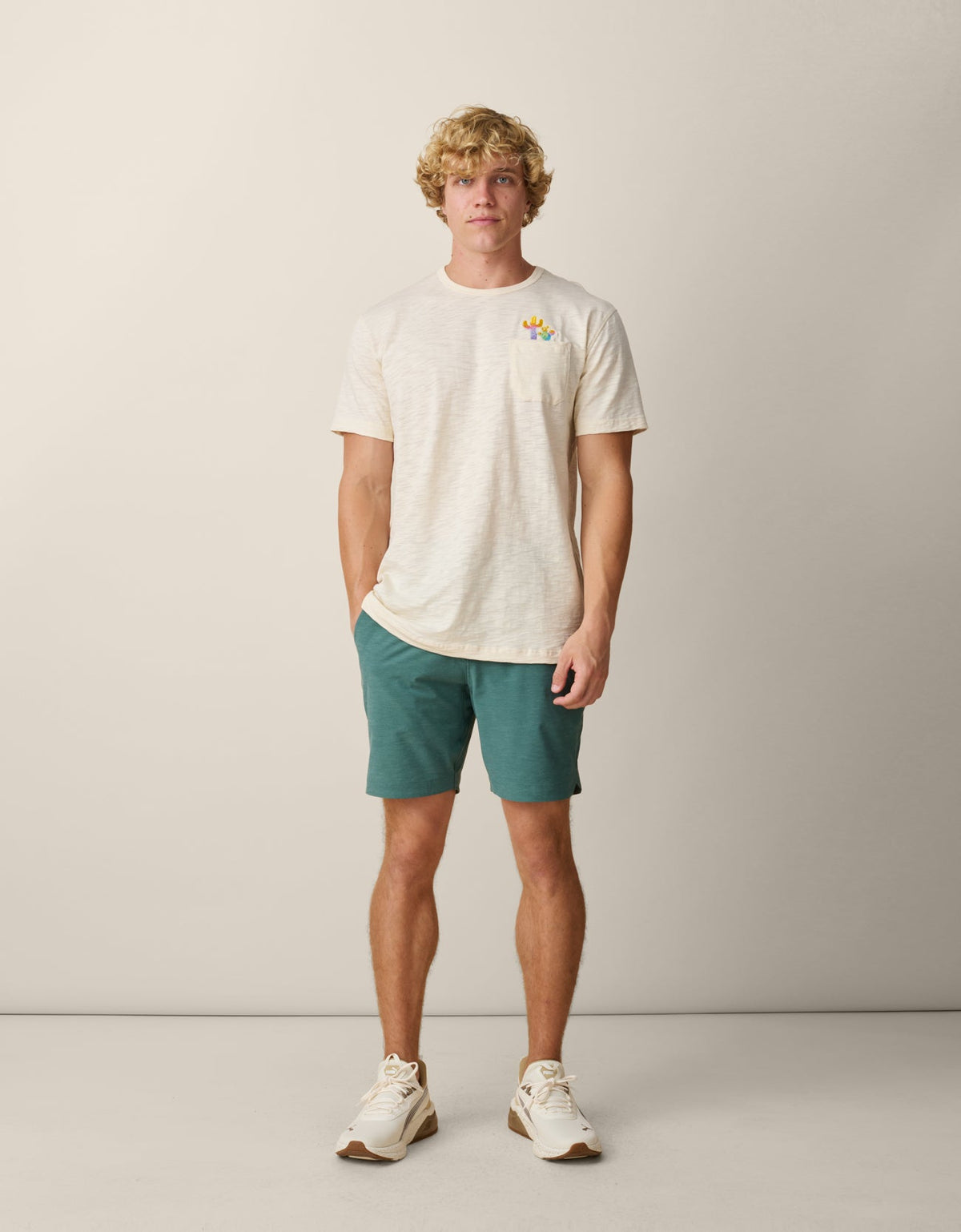 COLORFUL CACTUS - SLUB PIMA POCKET TEE