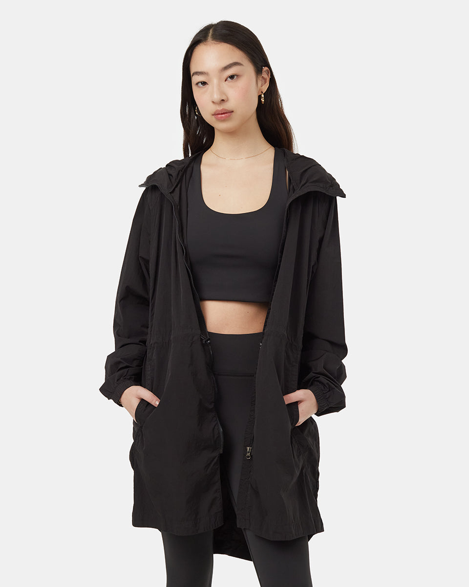 Recycled Nylon Long Jacket