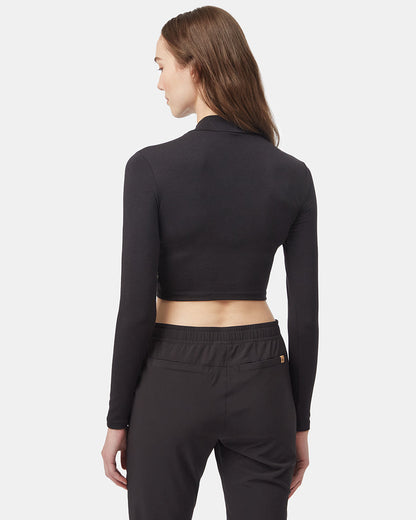 Mockneck Longsleeve Crop