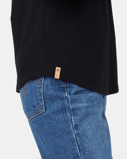 Ribbed Henley Longsleeve