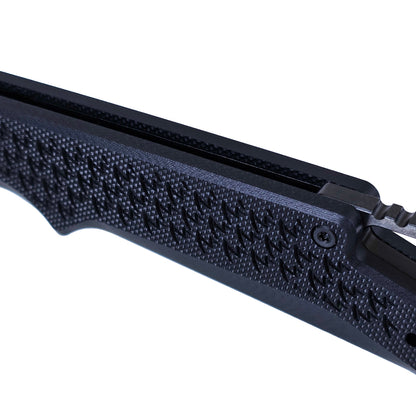 MUCITUP Ceros Blackout Edition – D2 DLC Rhino-Horn Blade | G10 Handle | Liner Lock EDC