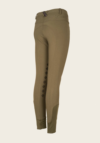 Espoir Coquet Dusky Green kneepatch Bamboo Breeches