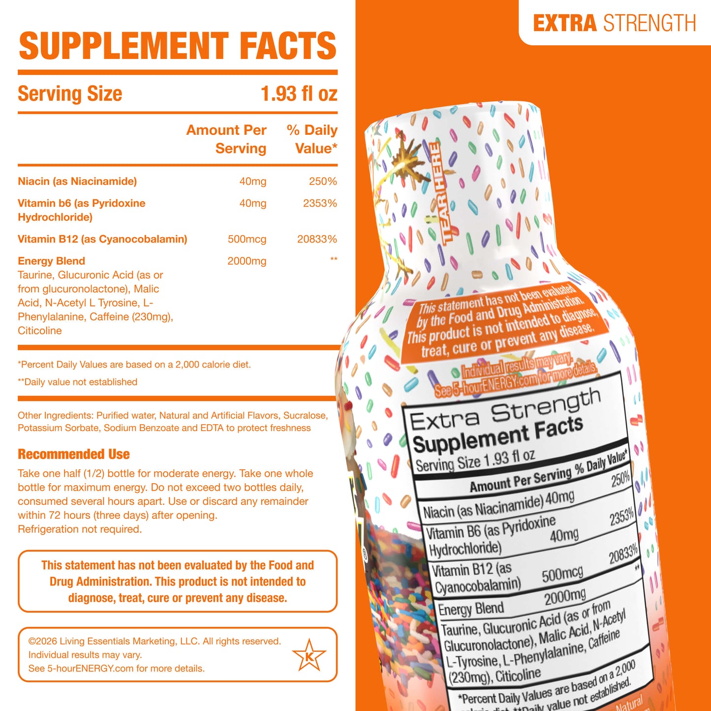 Birthday Cake Extra Strength 5-hour ENERGY Shots