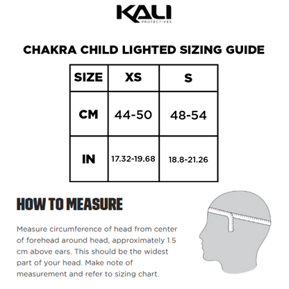 Kali Protectives Chakra Child Lighted Half-Shell Helmet
