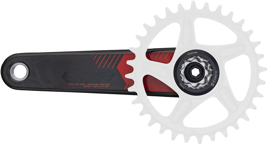 RaceFace Era Crankset - 165mm Direct Mount 136mm Spindle CINCH Interface Carbon Red