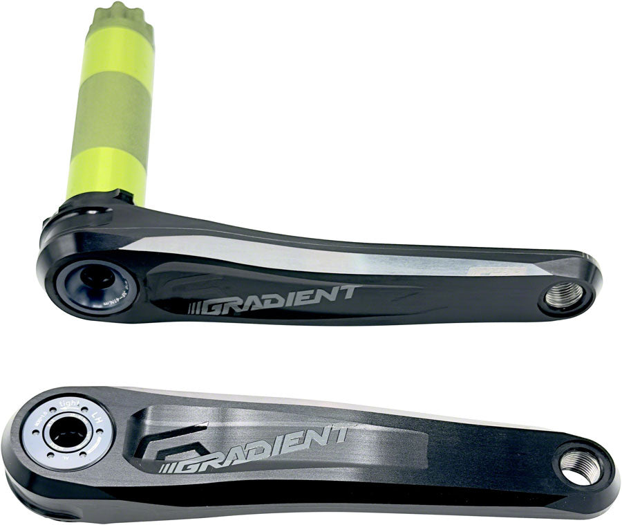 Full Speed Ahead Gradient Modular 1x Crankset - 175mm Fits Shimano SRAM 11/12-Speed Drivetrains 30mm BB392EVO Spindle BLK