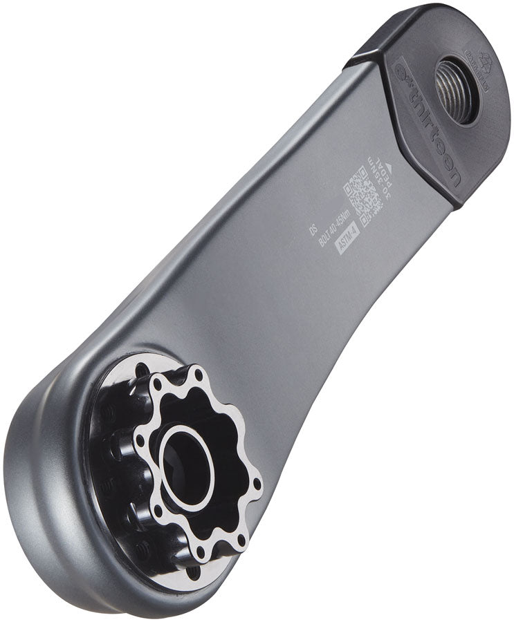 e*thirteen Helix Race Carbon Crankset - 175mm 73mm 30mm Spindle  8-bolt Chainring Interface