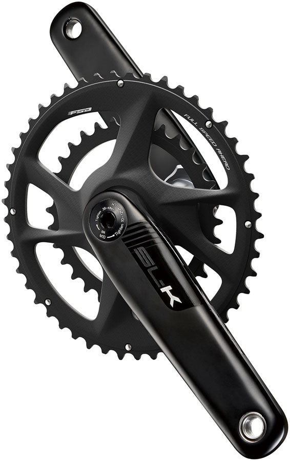Full Speed Ahead SL-K 2x Modular Carbon Crankset - 172.5mm For Shimano HG+ 12-Speed 52/36t DM/90 BCD 30mm 386EVO Spindle BLK