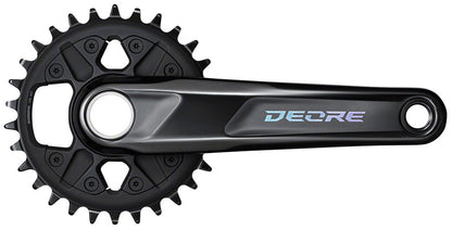 Shimano Deore FC-M6120-1 Crankset - 175mm 12-Speed 32t 55mm Chainline Black