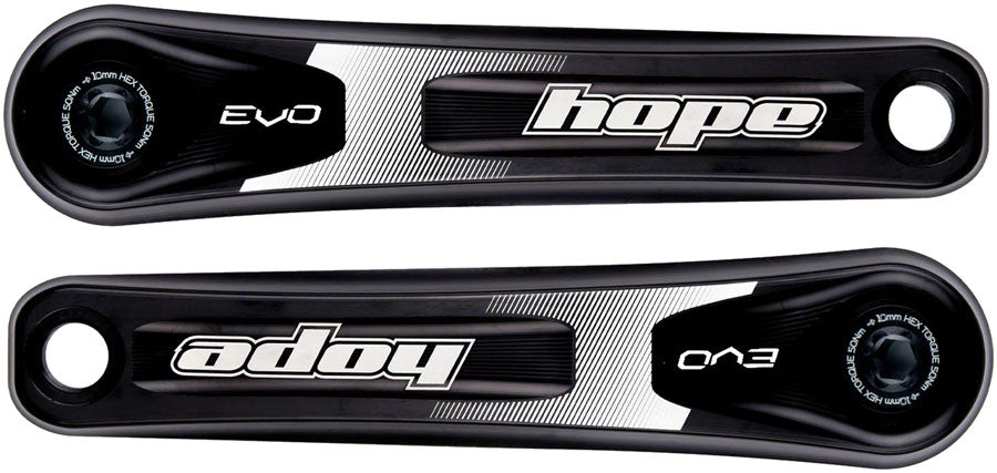 Hope Evo Fat Bike Crankset - 165mm Direct Mount 30mm Spindle For 190/197mm Rear Spacing BLK