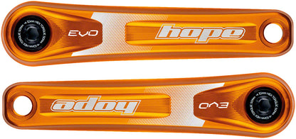 Hope Evo Crankset - 175mm Direct Mount 30mm Spindle For 135/142/141/148mm Rear Spacing Orange