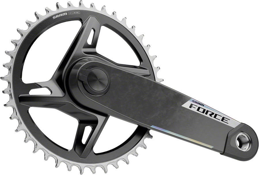 SRAM Force 1x XPLR AXS Power Meter Wide Crankset - 165mm 12/13-Speed 42t 8-Bolt Direct Mount DUB PM Spindle Carbon E1