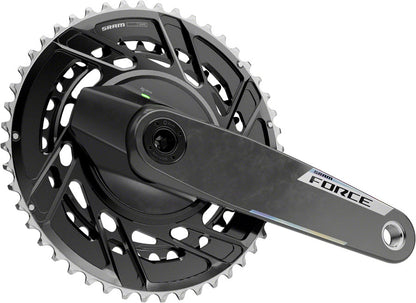 SRAM Force AXS Power Meter Crankset - 175mm 12-Speed 46/33t Thread Mount 8-Bolt PM Spider DUB Spindle Carbon E1