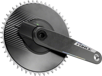 SRAM Force 1 AXS Power Meter Crankset - 165mm 12-Speed 50t Aero PM Chainring 8-Bolt Direct Mount DUB Spindle Carbon E1