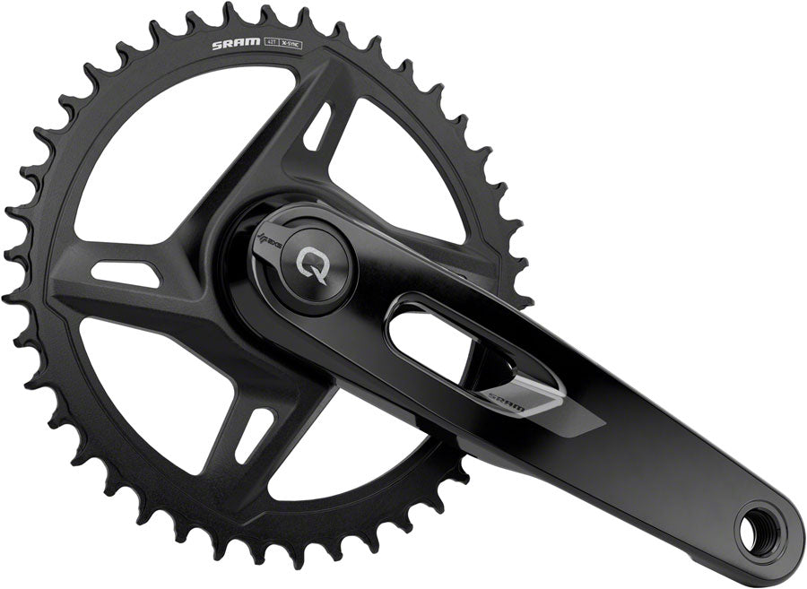 SRAM Rival 1x XPLR AXS Power Meter Wide Crankset - 172.5mm 12/13-Speed 42t 8-Bolt Direct Mount DUB PM Spindle BLK E1