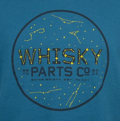 Whisky Stargazer T-Shirt - Deep Teal Unisex Small