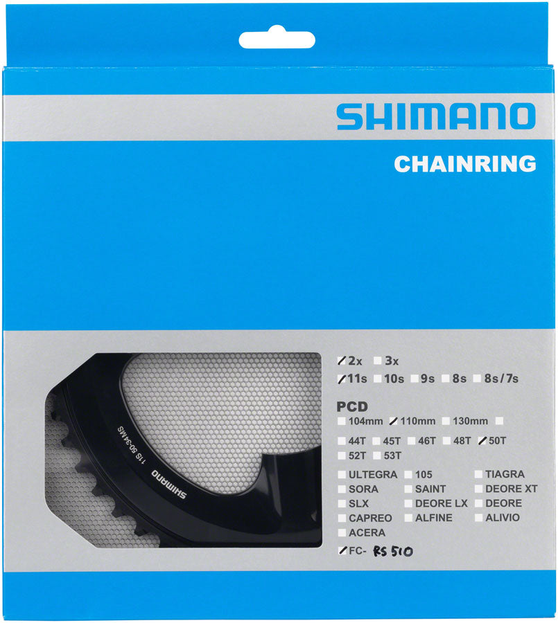 Plateau SHIMANO 105 FC-5500 SG 130mm 52 dents 9 Vitesses Type B Noir Plateau SHIMANO 105 FC-5500 SG 130mm 52 dents 9 Vitesses Type B Noir