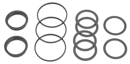 Chris King ThreadFit T47 30x Bottom Bracket Fit Kit 5 - T47 For 30mm Spindles Red