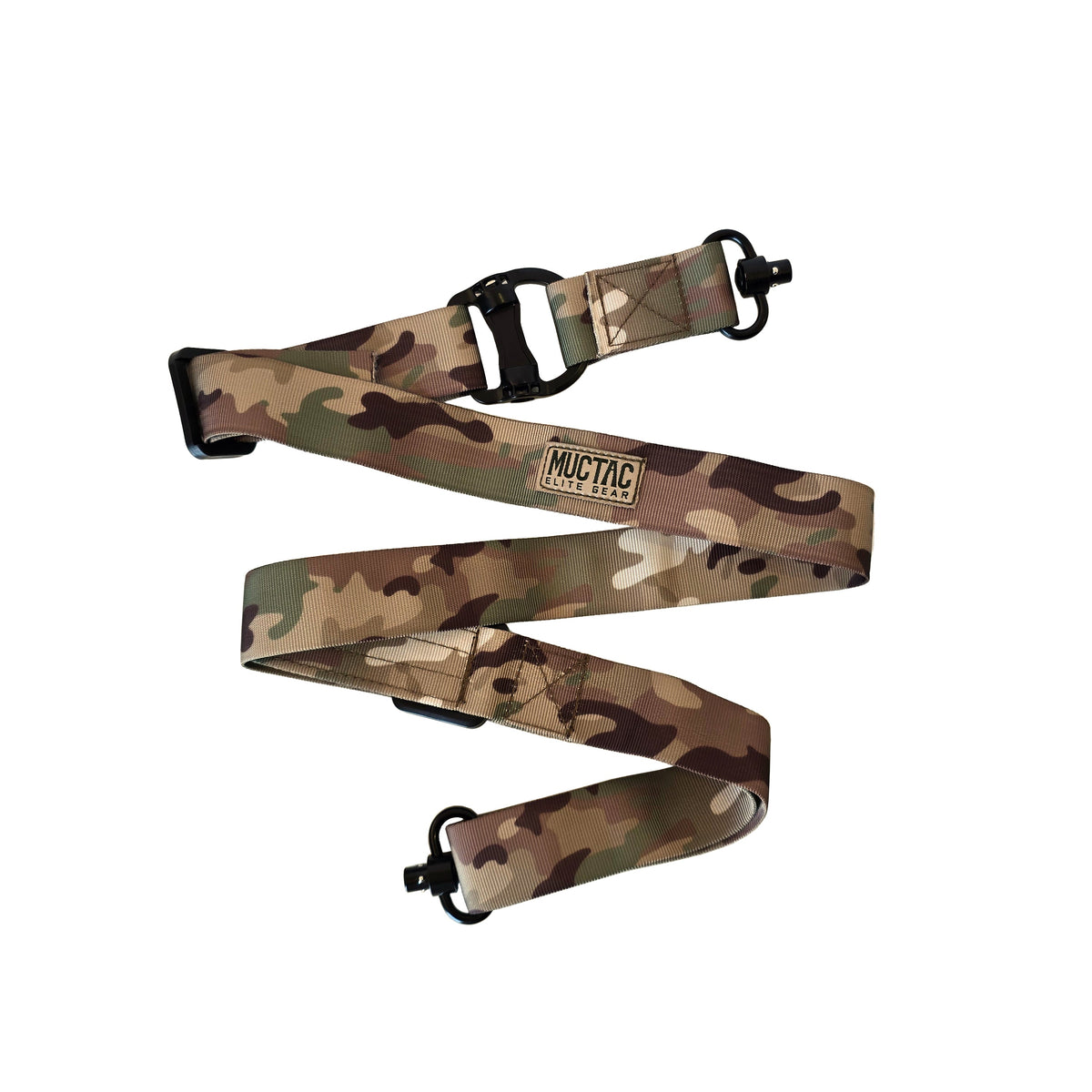 MUCTAC Elite Convertible 2 to 1 Point Rifle Sling QD Swivels 1000D Nylon