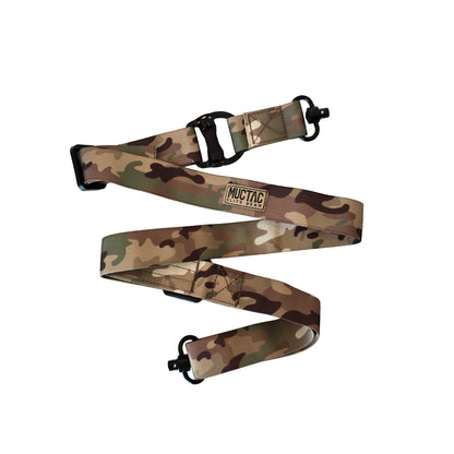MUCTAC Elite Convertible 2 to 1 Point Rifle Sling QD Swivels 1000D Nylon
