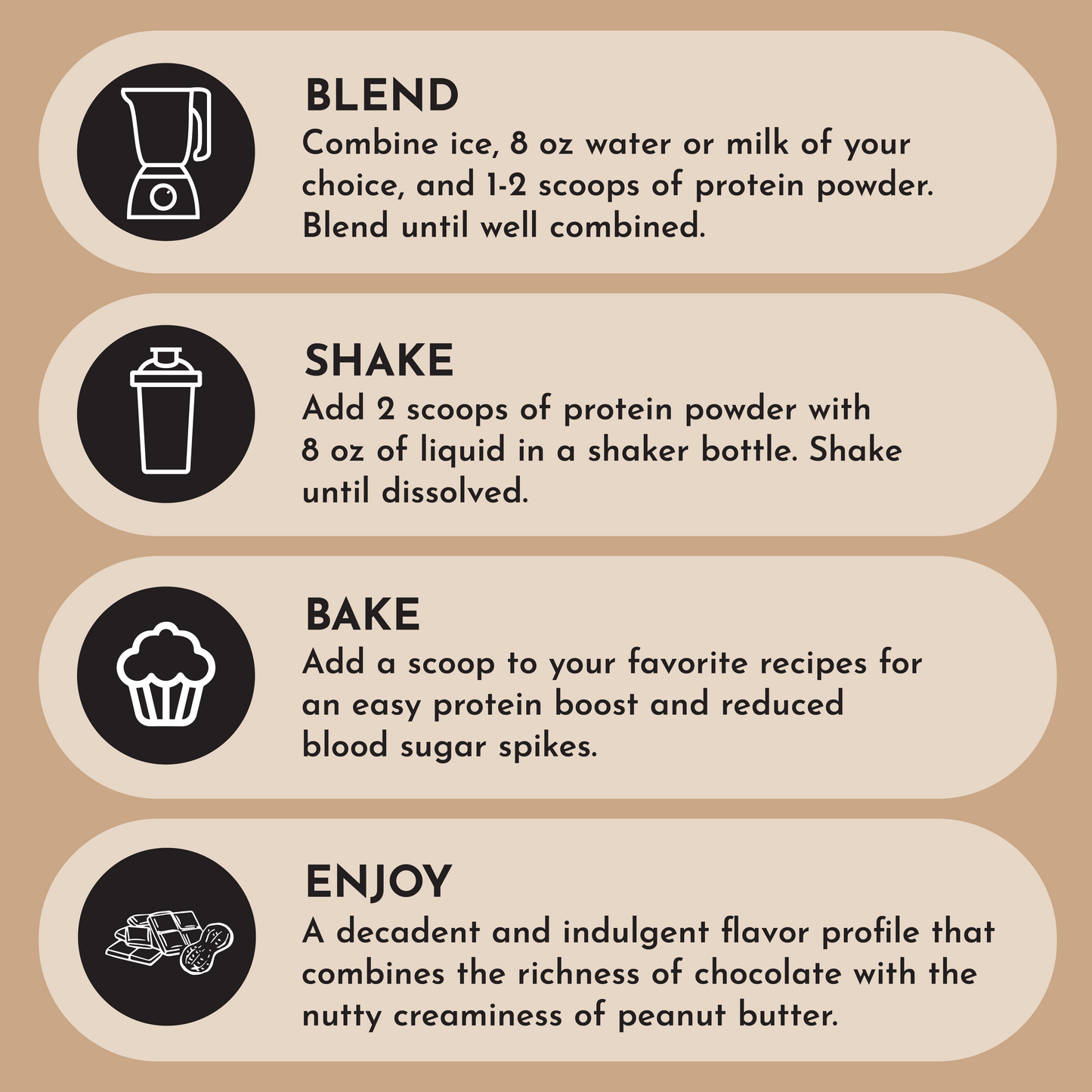 Vegan Peanut Butter Chocolate Protein Powder