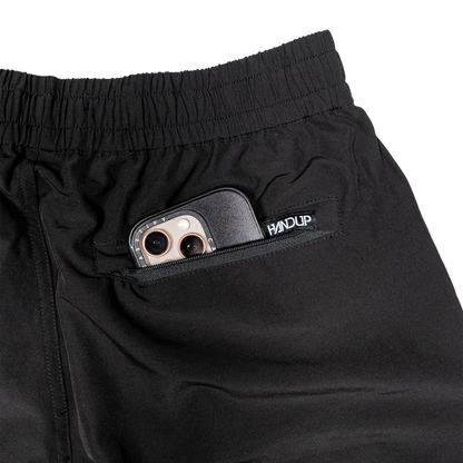 Coastin' Short - Black with Orange