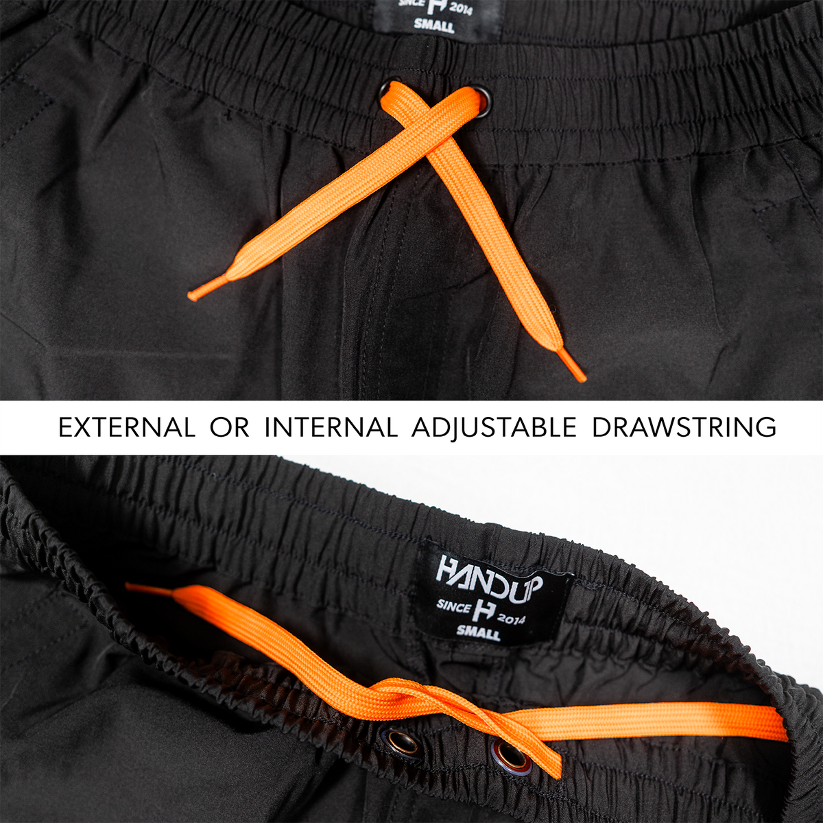 Youth Coastin' Short - Black with Orange