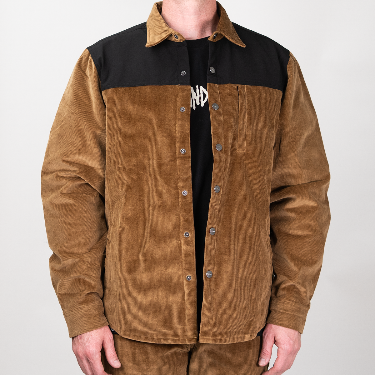 Corduroy Jacket - Brown Black
