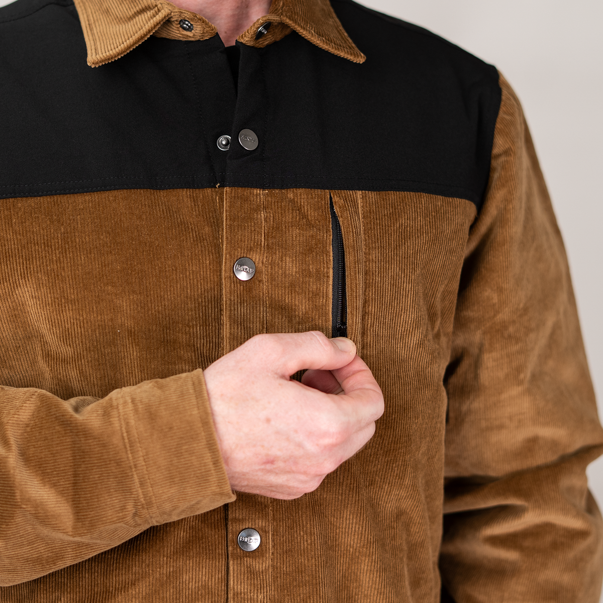 Corduroy Jacket - Brown Black