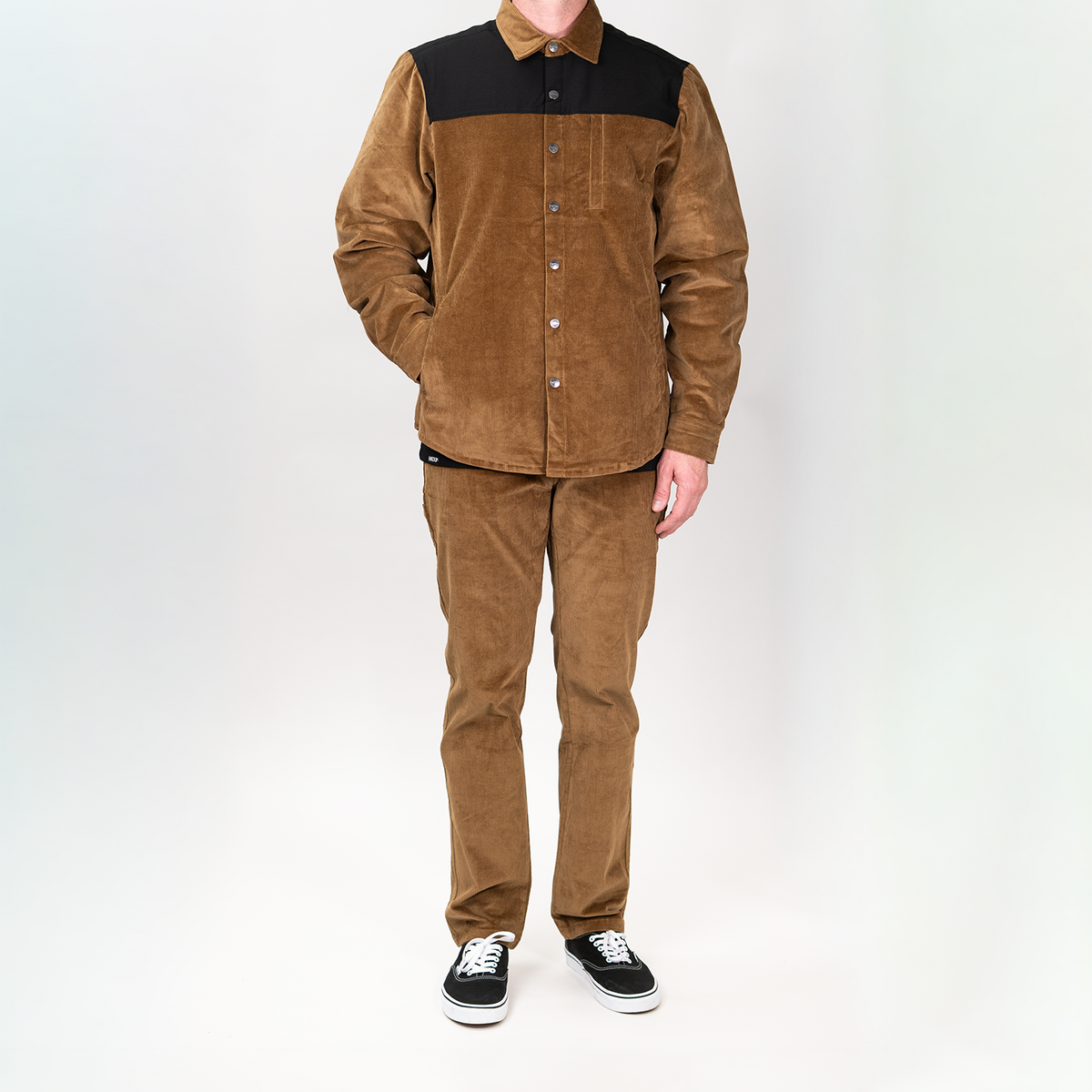 Corduroy Jacket - Brown Black