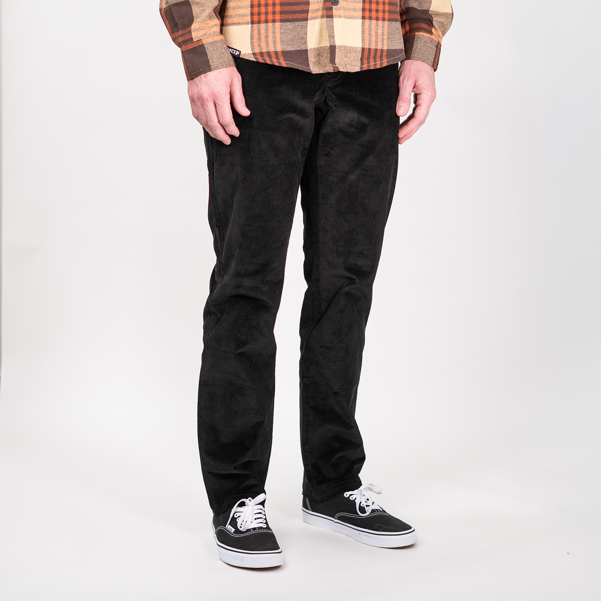 Stretch Corduroy Pants - Black