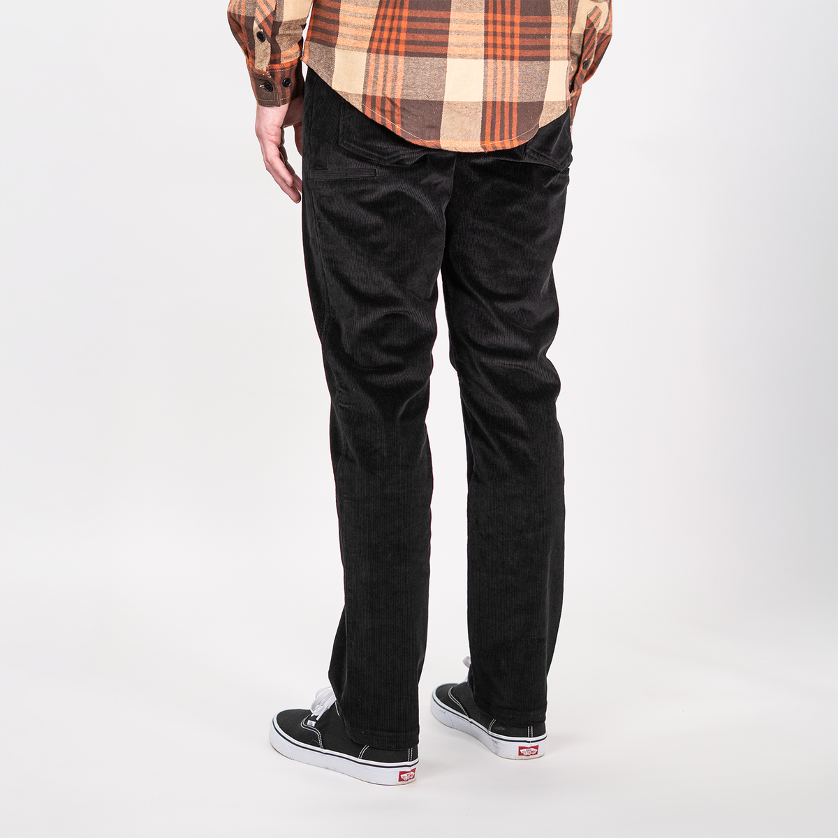 Stretch Corduroy Pants - Black