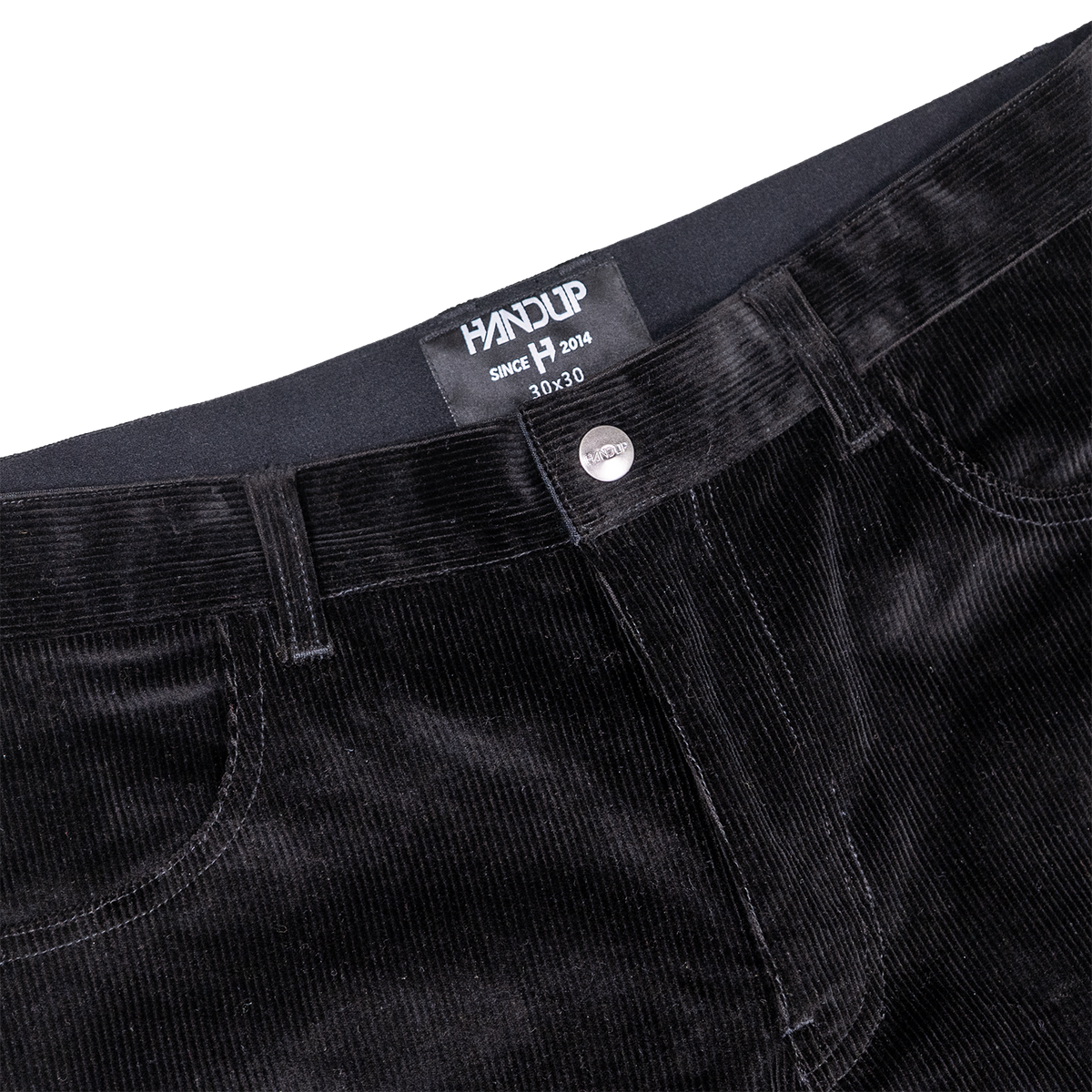 Stretch Corduroy Pants - Black