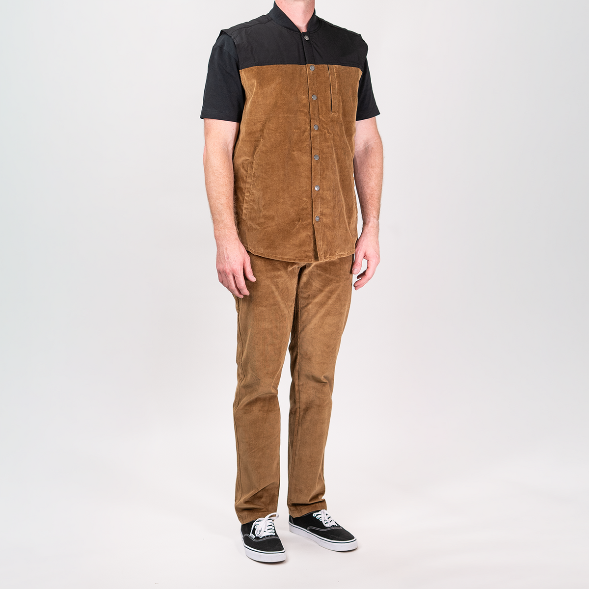 Stretch Corduroy Pants - Golden Brown