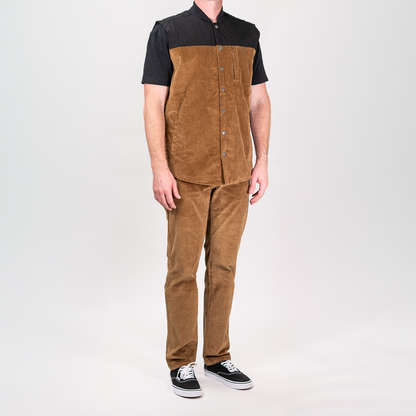 Stretch Corduroy Pants - Golden Brown
