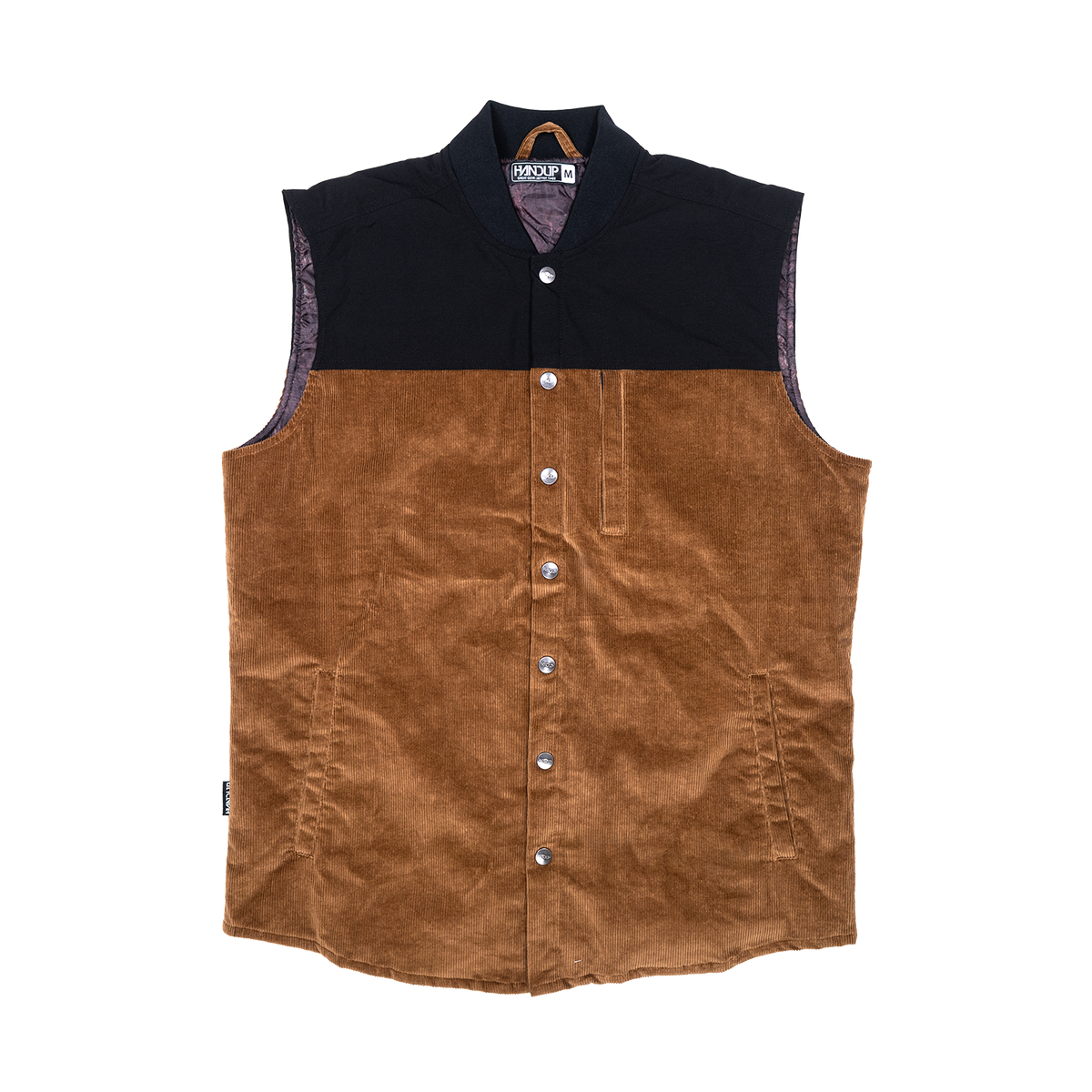 Corduroy Vest - Brown Black