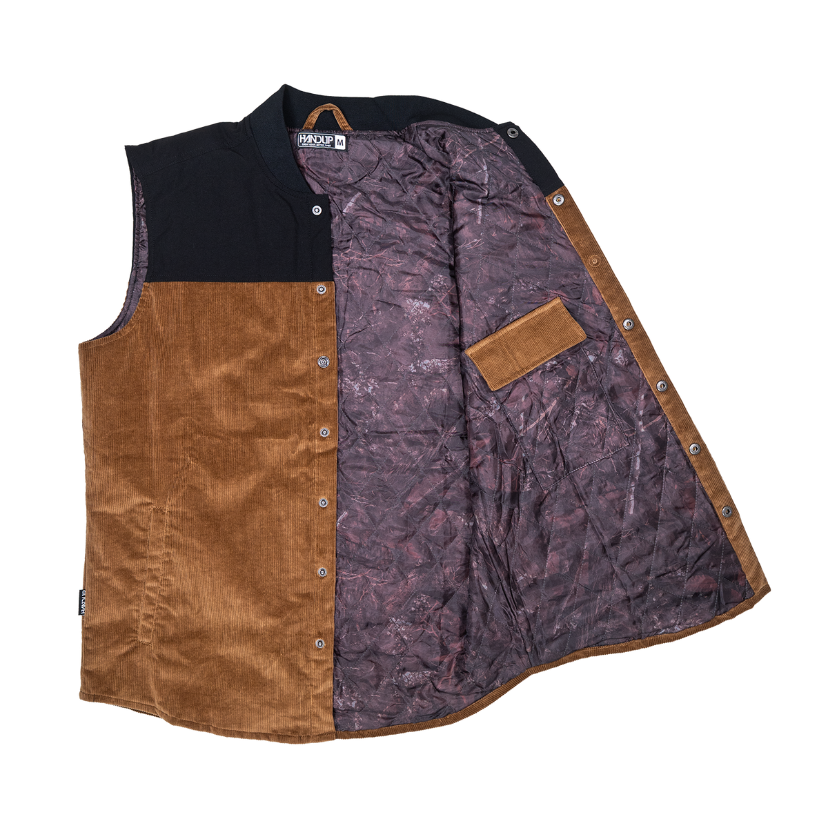 Corduroy Vest - Brown Black