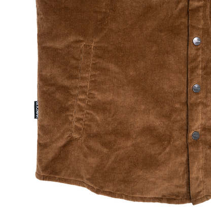 Corduroy Vest - Brown Black