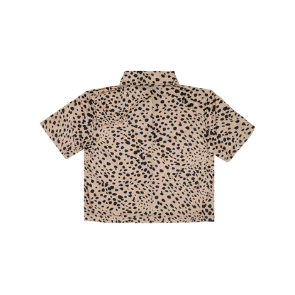 Cropped FlexGRID Button Up - Trail Cat