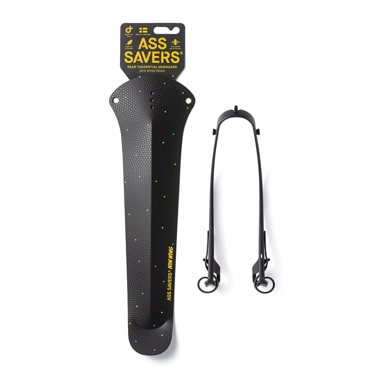 Ass Savers Win Wing 2 Road Rear Mudguard w/ Black Wishbone