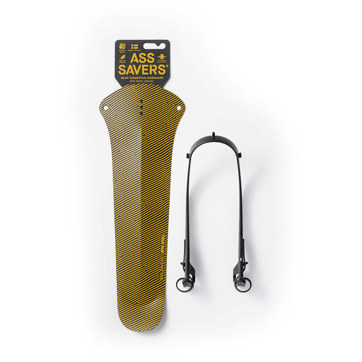 Ass Savers Win Wing 2 Gravel Rear Mudguard w/ Black Wishbone