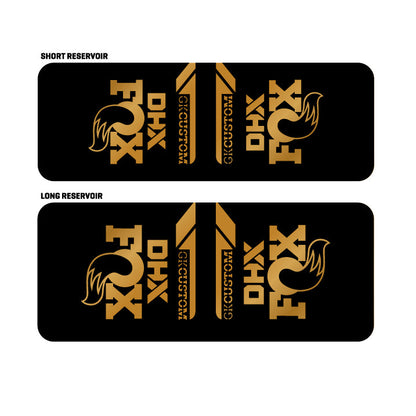 Metallic Fox DHX Shock Decal