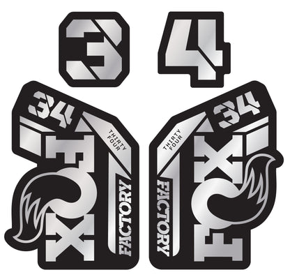 Metallic Fox 34 Factory Fork Decal